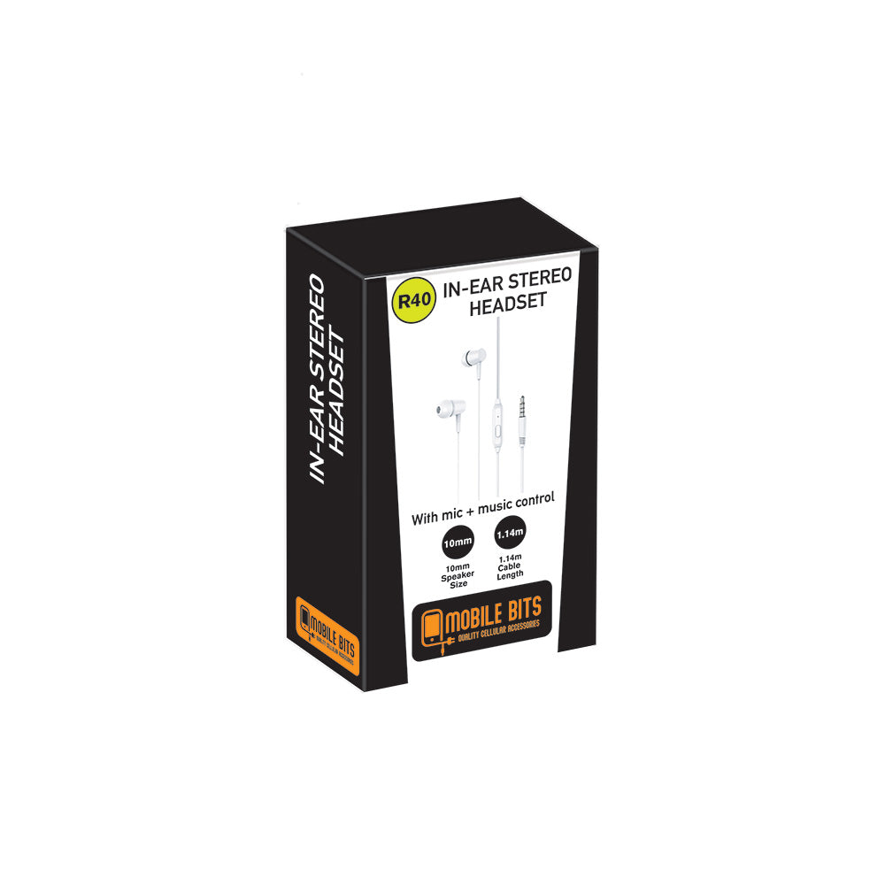 In-Ear Stereo Aux Headset