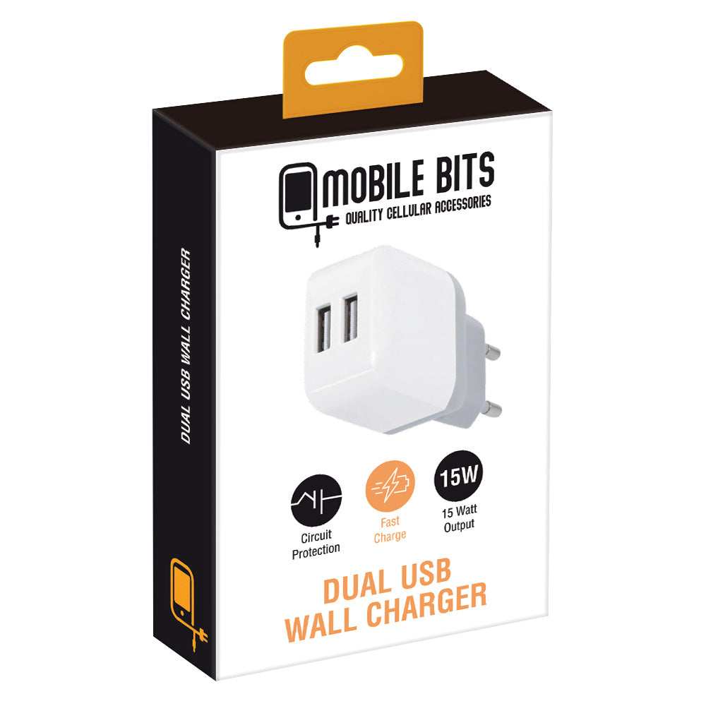 15W Dual USB A Wall Charger