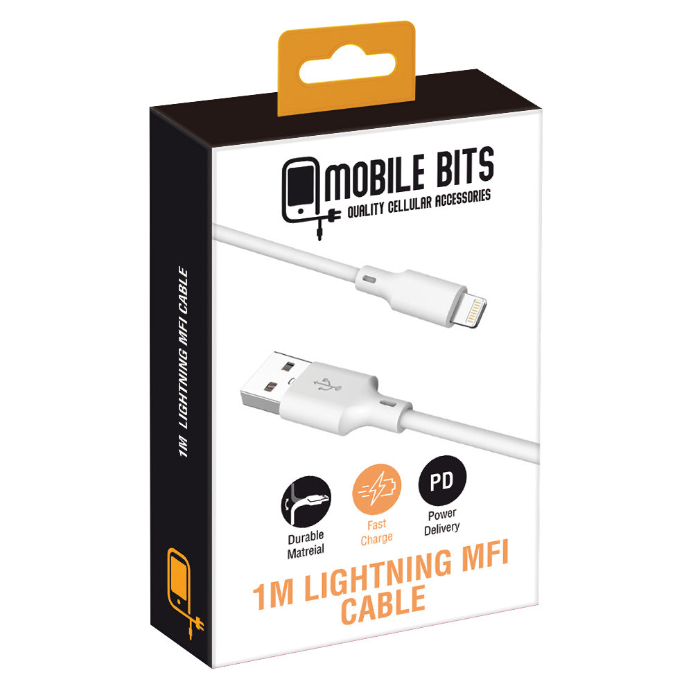 1m USB A to MFI Lightning Charge &amp; Sync Cable