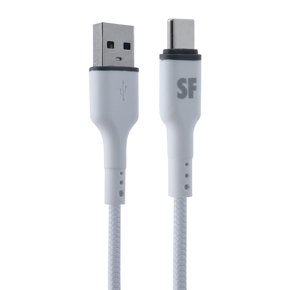 17W DUAL USB A Car Charger with USB A to Type-C Cable