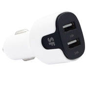 17W DUAL USB A Car Charger with USB A to MFI Lightning Cable