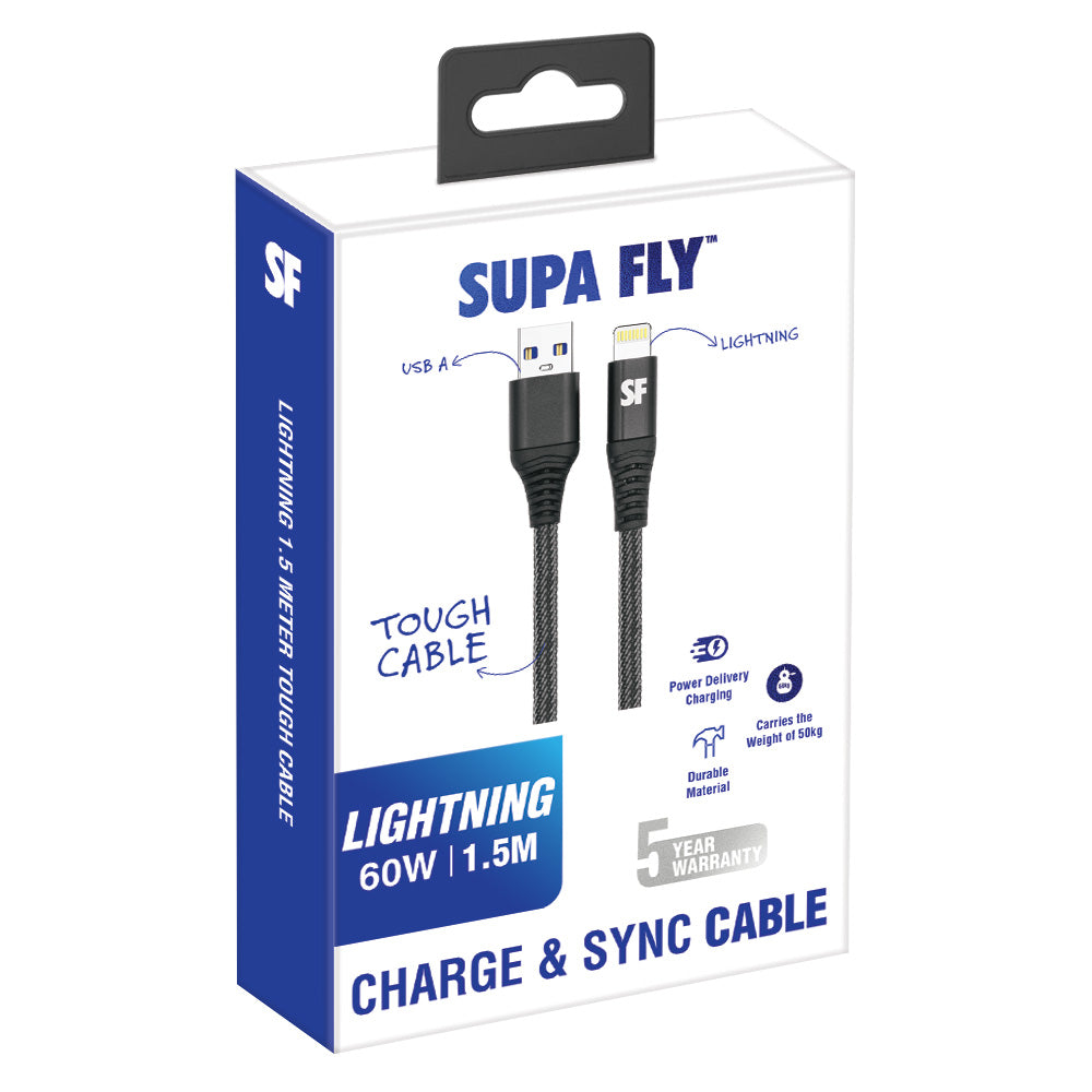 1.5m USB A to Lightning Charge &amp; Sync Cable