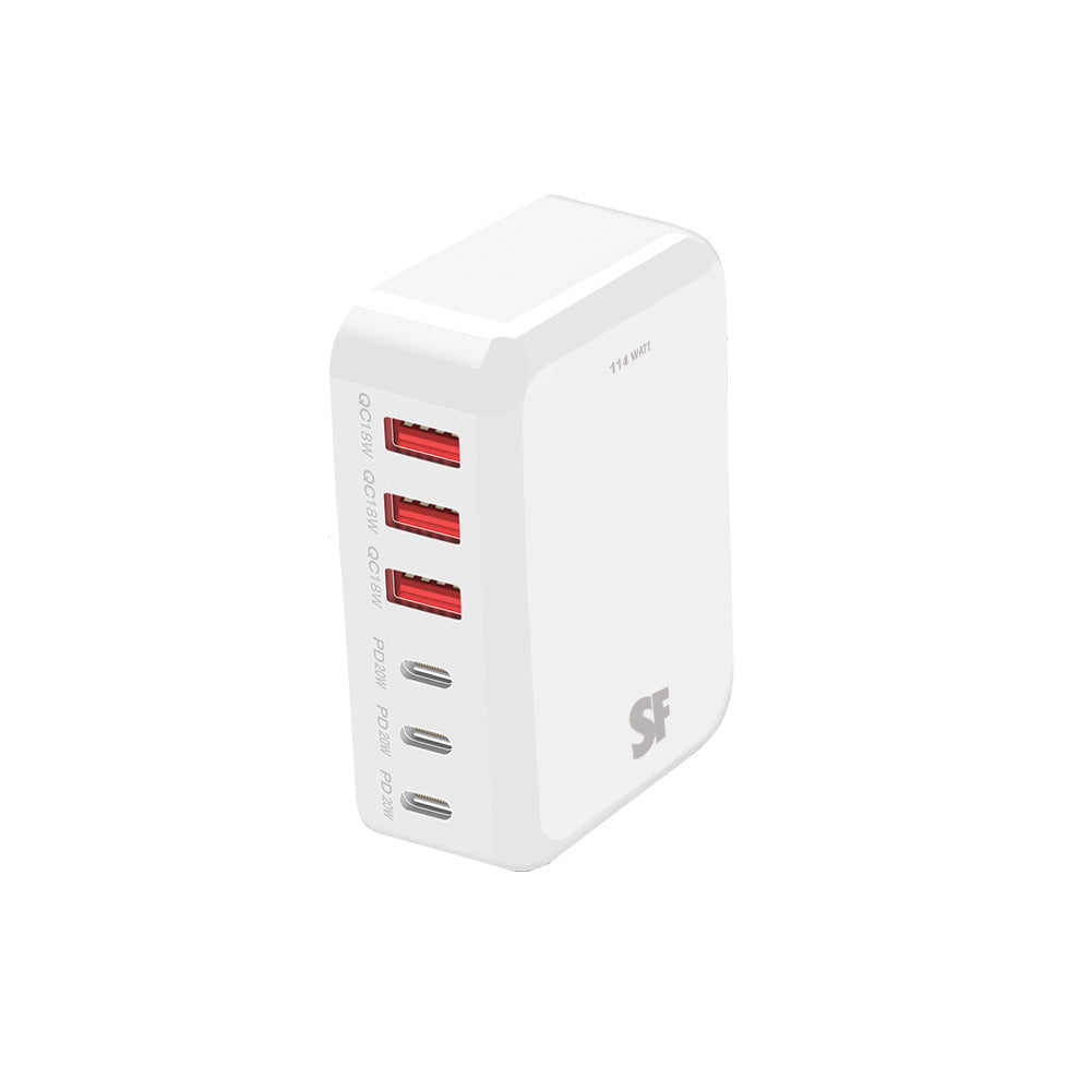 114W 6 Port Charging Station