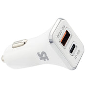 38W Dual PD QC USB A &amp; Type-C Car Charger
