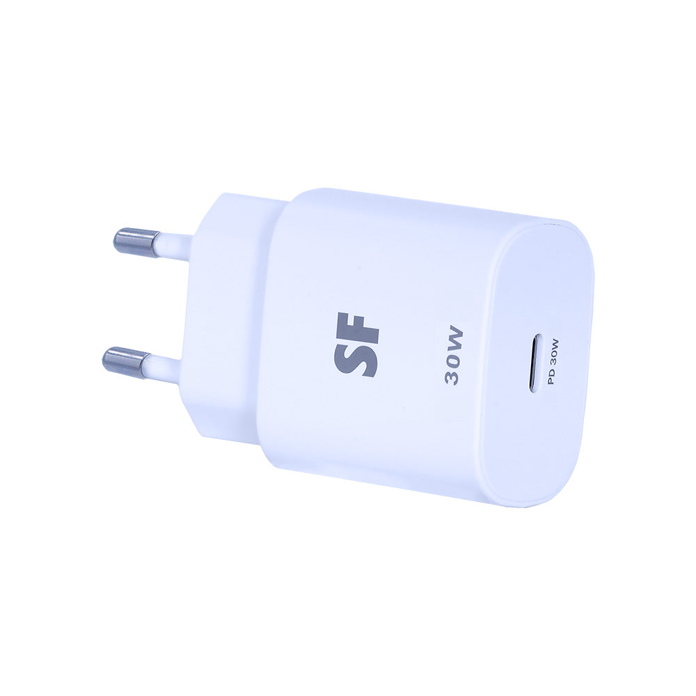 30W PD Type-C Wall Charger with Type-C to Type-C Cable