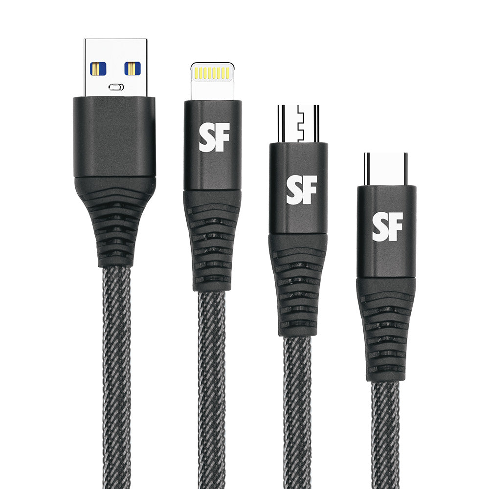 1.2m 3-in-1 Multi Charge Cable