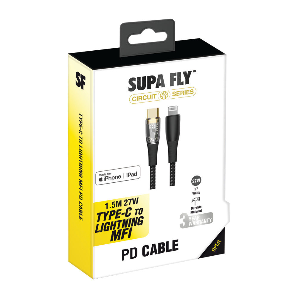 1.5m Type-C to MFI Lightning Charge &amp; Sync Cable