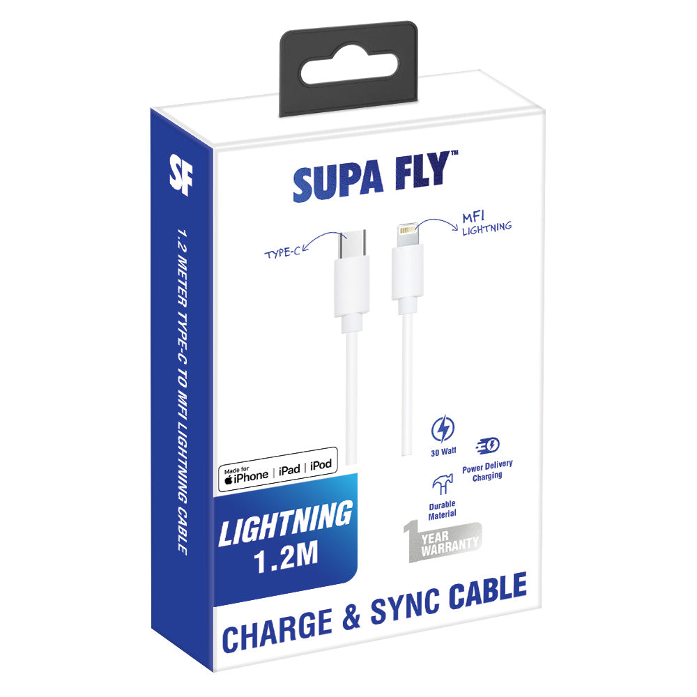 1.2m Type-C to MFI Lightning Charge &amp; Sync Cable