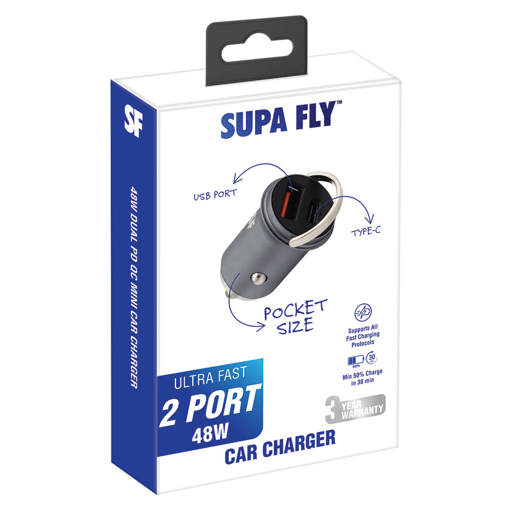 48W Dual PD QC Car Charger