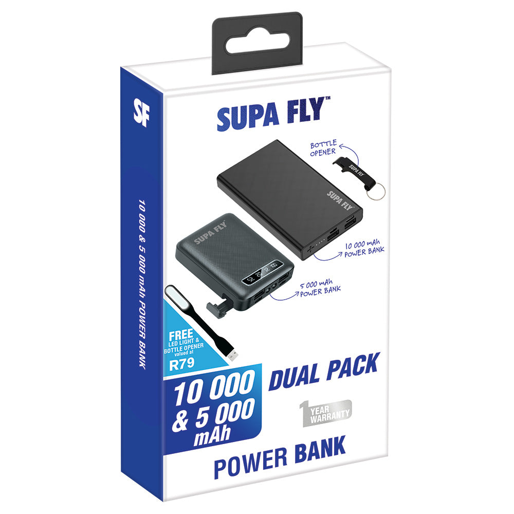 Power Bank 10 000mAh &amp; 5 000mAh Dual Pack