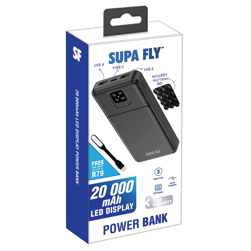Power Bank 20 000mAh PD LED Display