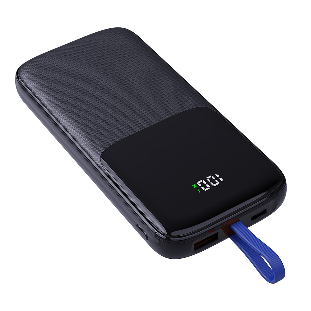 Power Bank 10 000mAh PD 22.5W With Integrated Type-C Cable