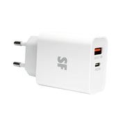 38W Dual PD QC Wall Charger with Type-C to Type-C Cable
