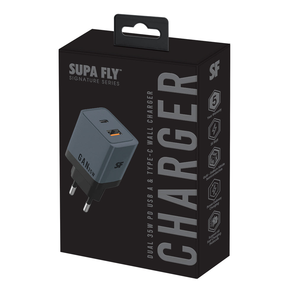 35W PD USB A &amp; Type-C Wall Charger