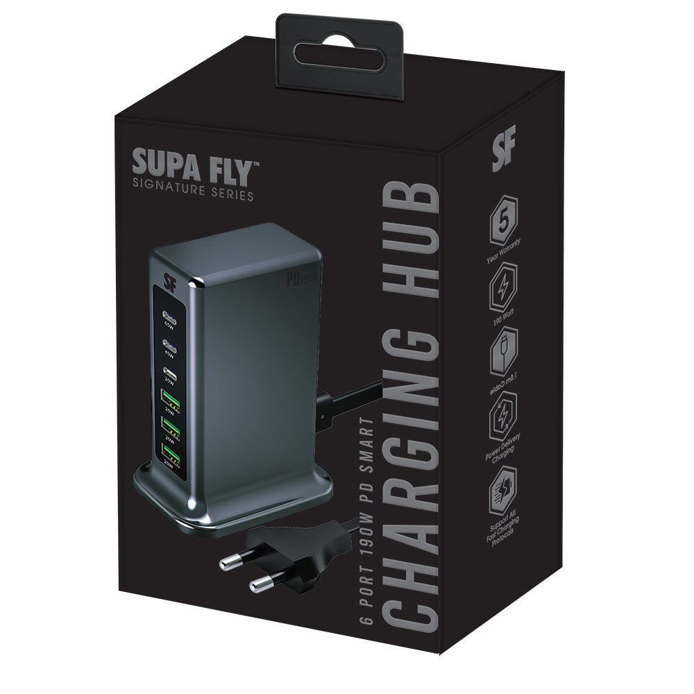 190W PD 6 Port Smart Charging Hub