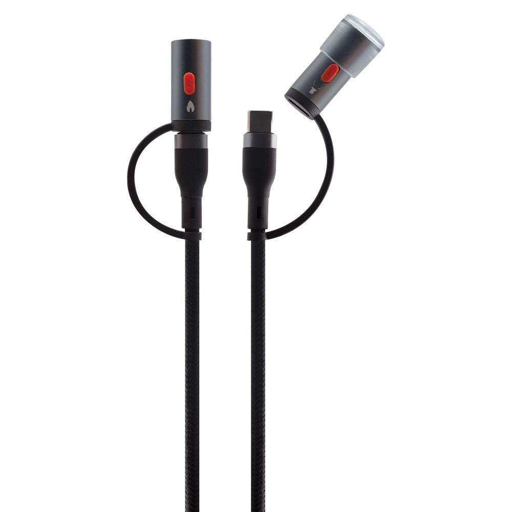 1m Type-C to Type-C With Flashlight &amp; Ligter Charge &amp; Sync Cable