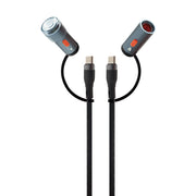 1m Type-C to Type-C With Flashlight &amp; Ligter Charge &amp; Sync Cable