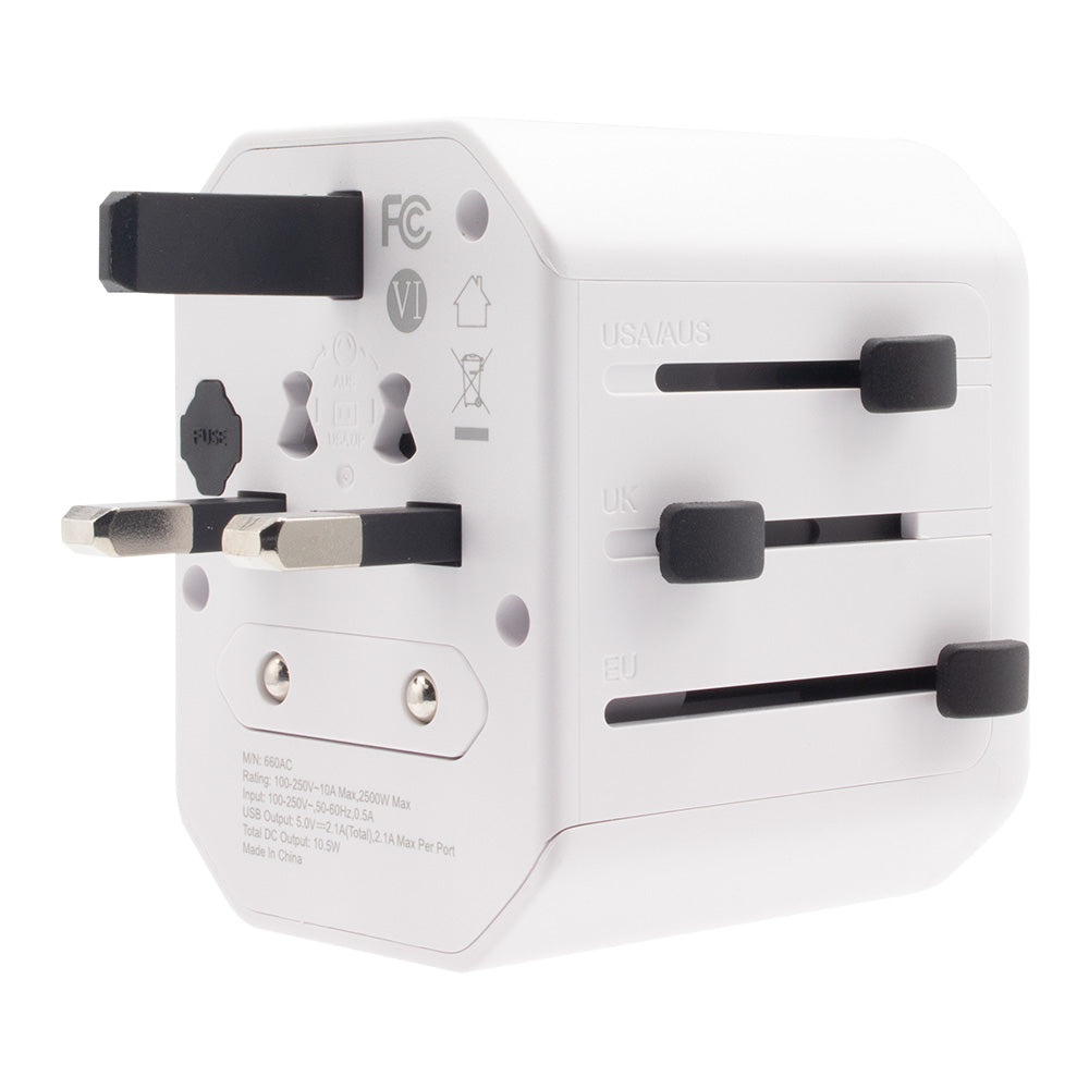 World Wide Travel Adapter Type-C &amp; USB A