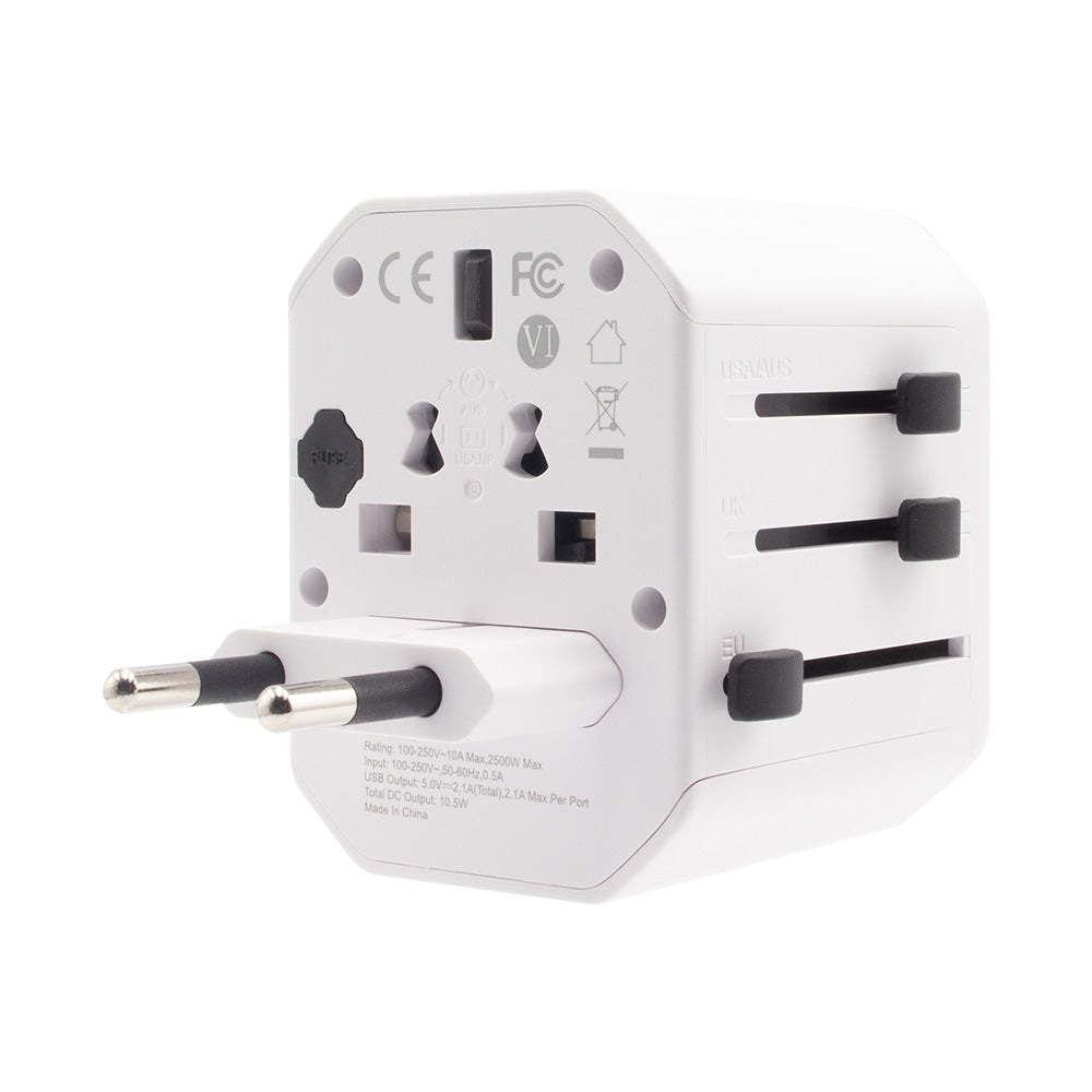 World Wide Travel Adapter Type-C &amp; USB A