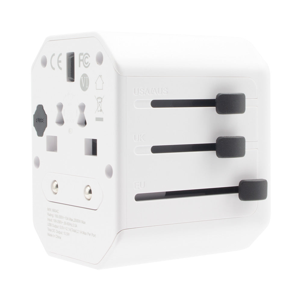 World Wide Travel Adapter Type-C &amp; USB A
