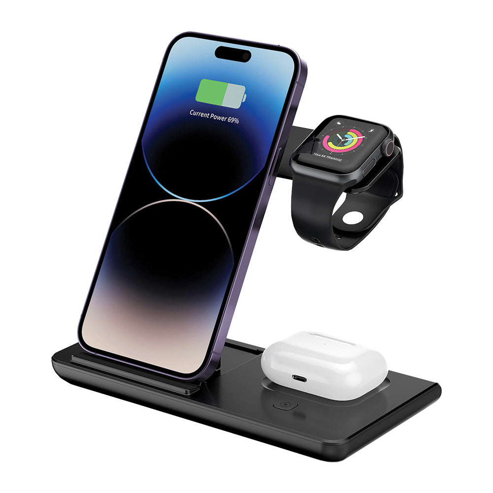 Wireless Charging Station 3-in-1